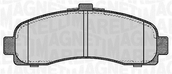 MAGNETI MARELLI Комплект тормозных колодок, дисковый тормоз 363916060346